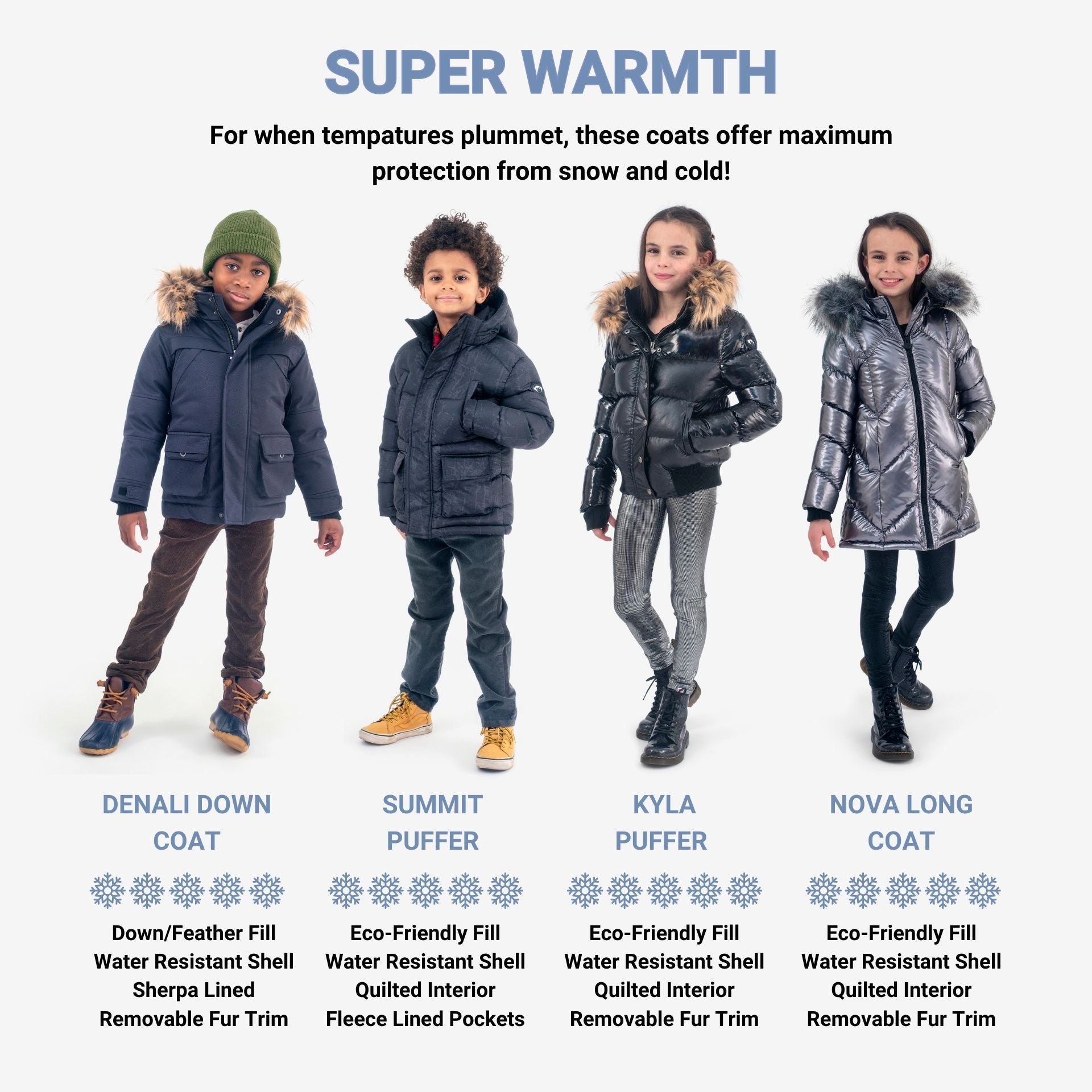 super warm winter coats for kids