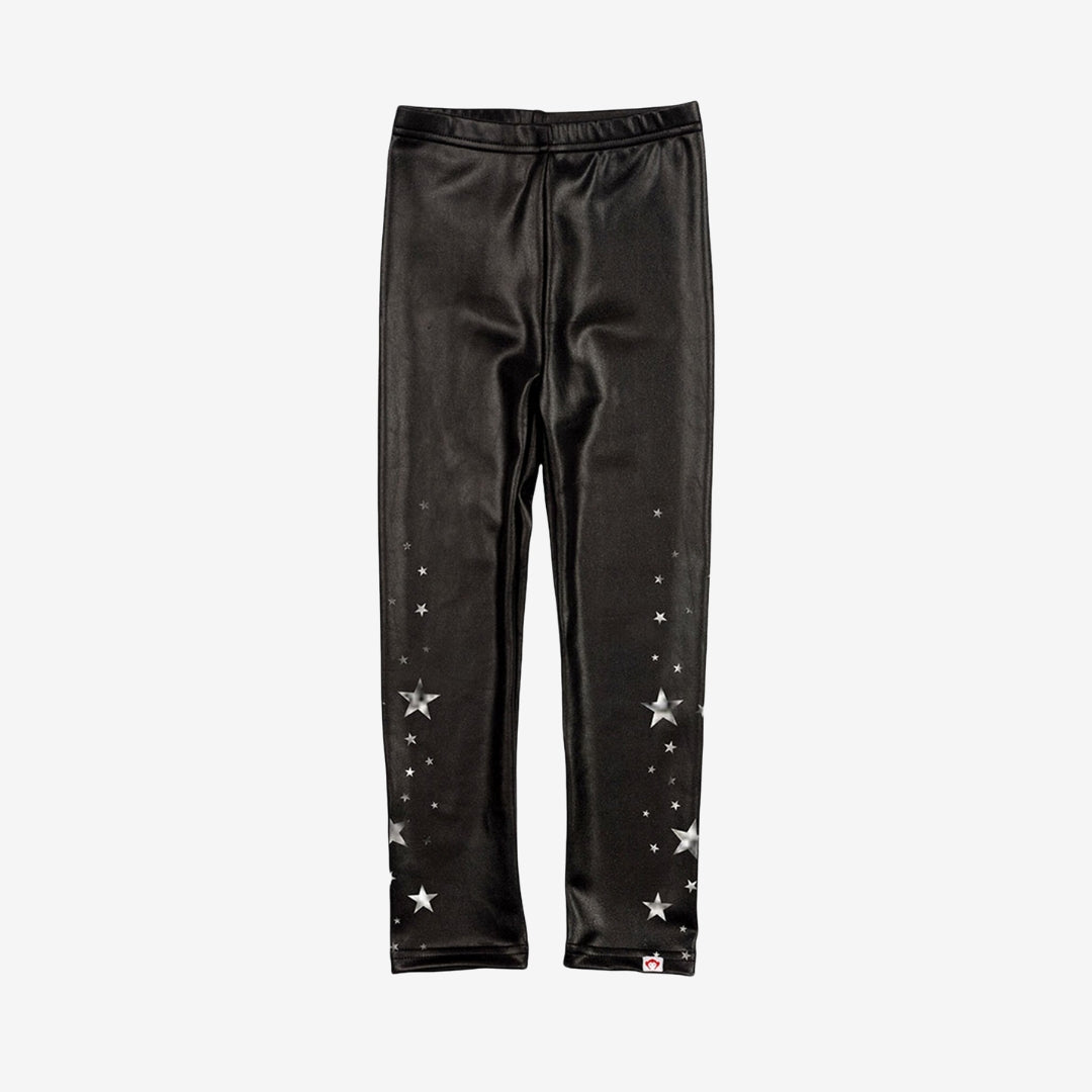 Star and Moon Kids Black Tights