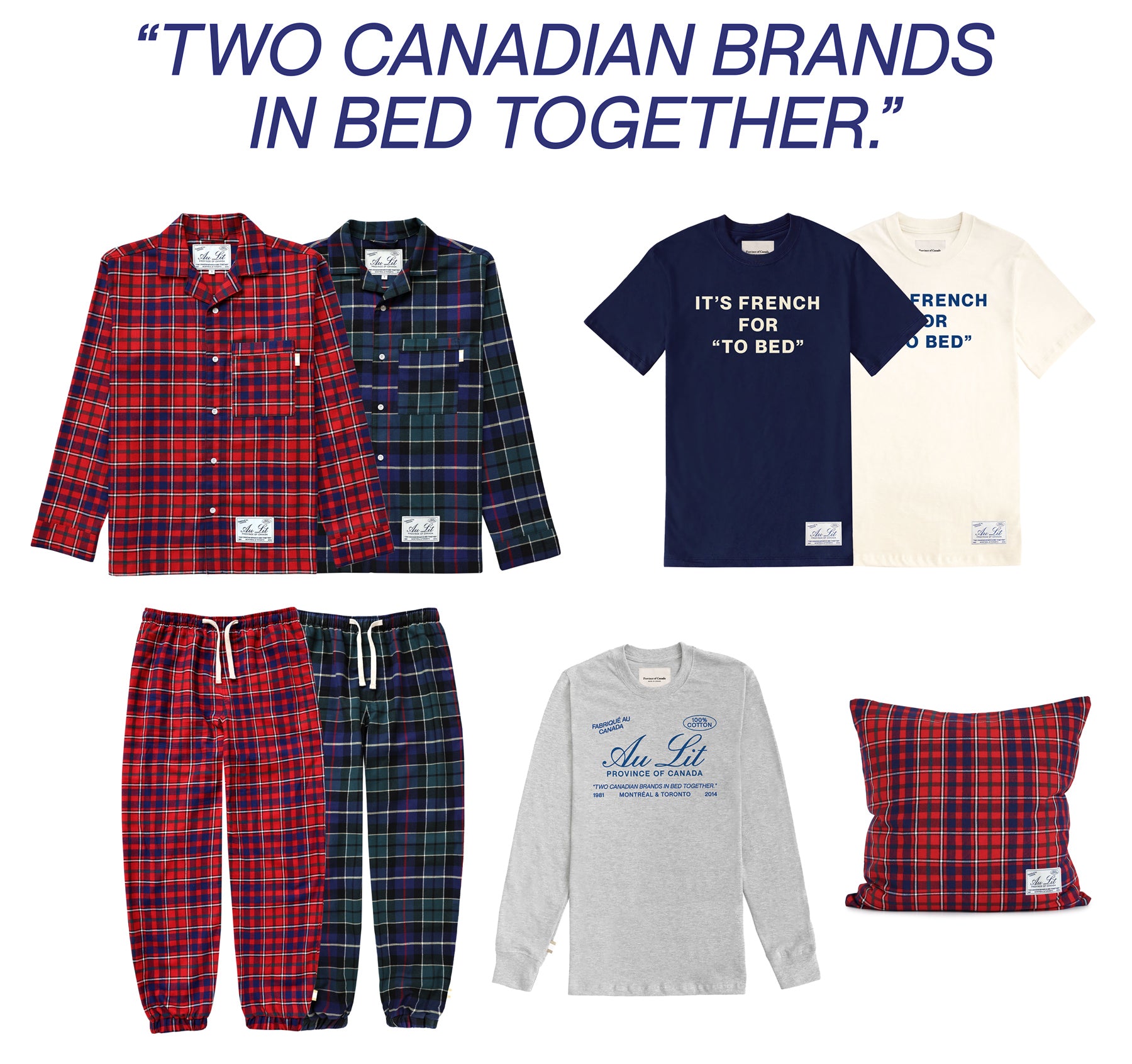 Au Lit Fine Linens x Province of Canada - Made in Canada