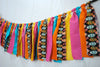 Boho Feather Fabric Bunting - FREE Shipping - The Party Teacher