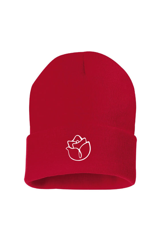 red rose beanie