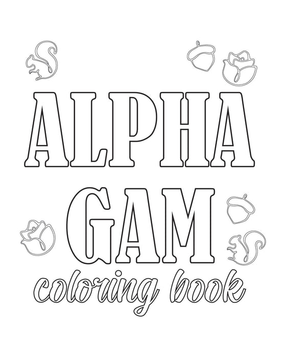 Download Alpha Gam Coloring Book Digital Download Alpha Gam Boutique