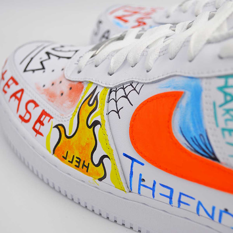 nike air force one graffiti