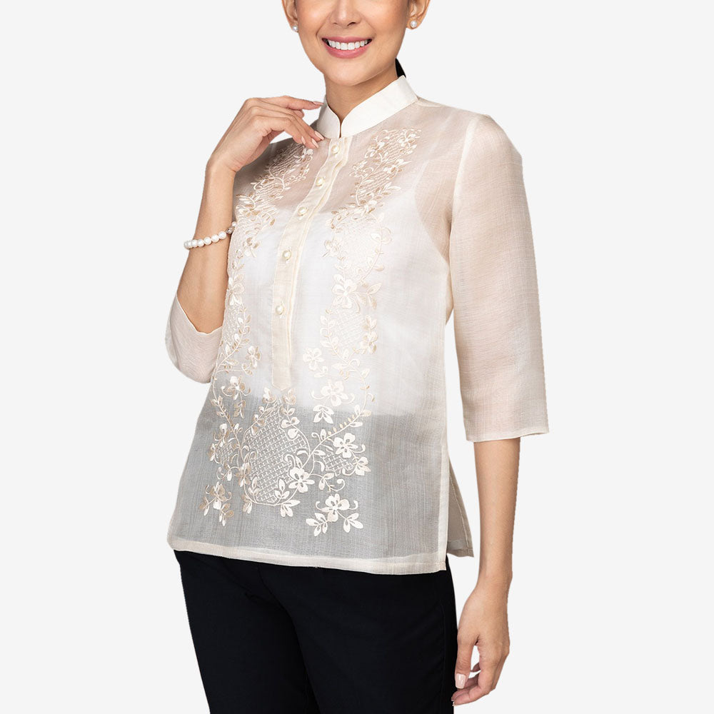 WJ01 Women's Barong Tagalog Jusi Filipiniana | lupon.gov.ph