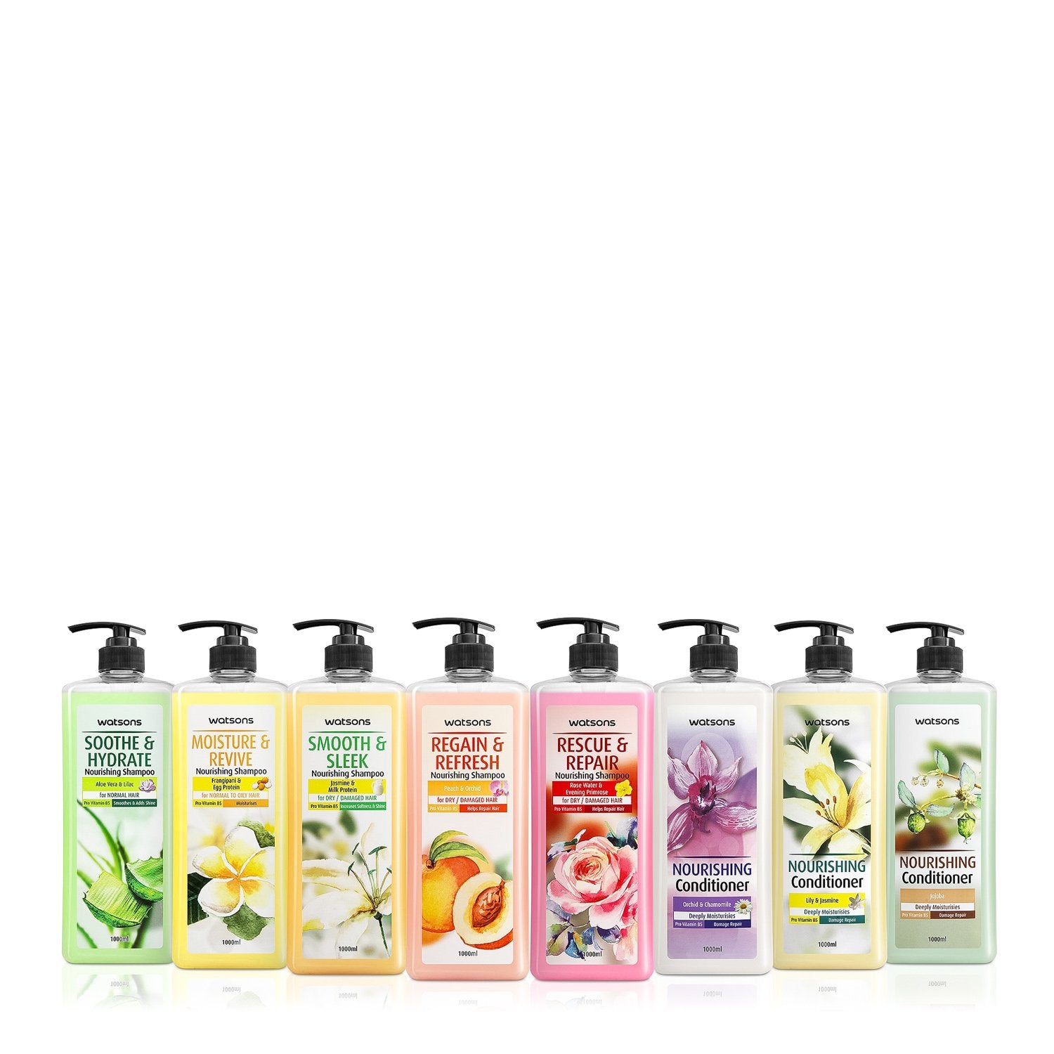 Watsons Aloe Vera And Lilac Soothe And Hydrate Nourishing Shampoo 1000Ml