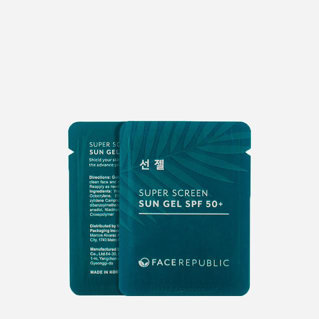 face republic super screen sun gel