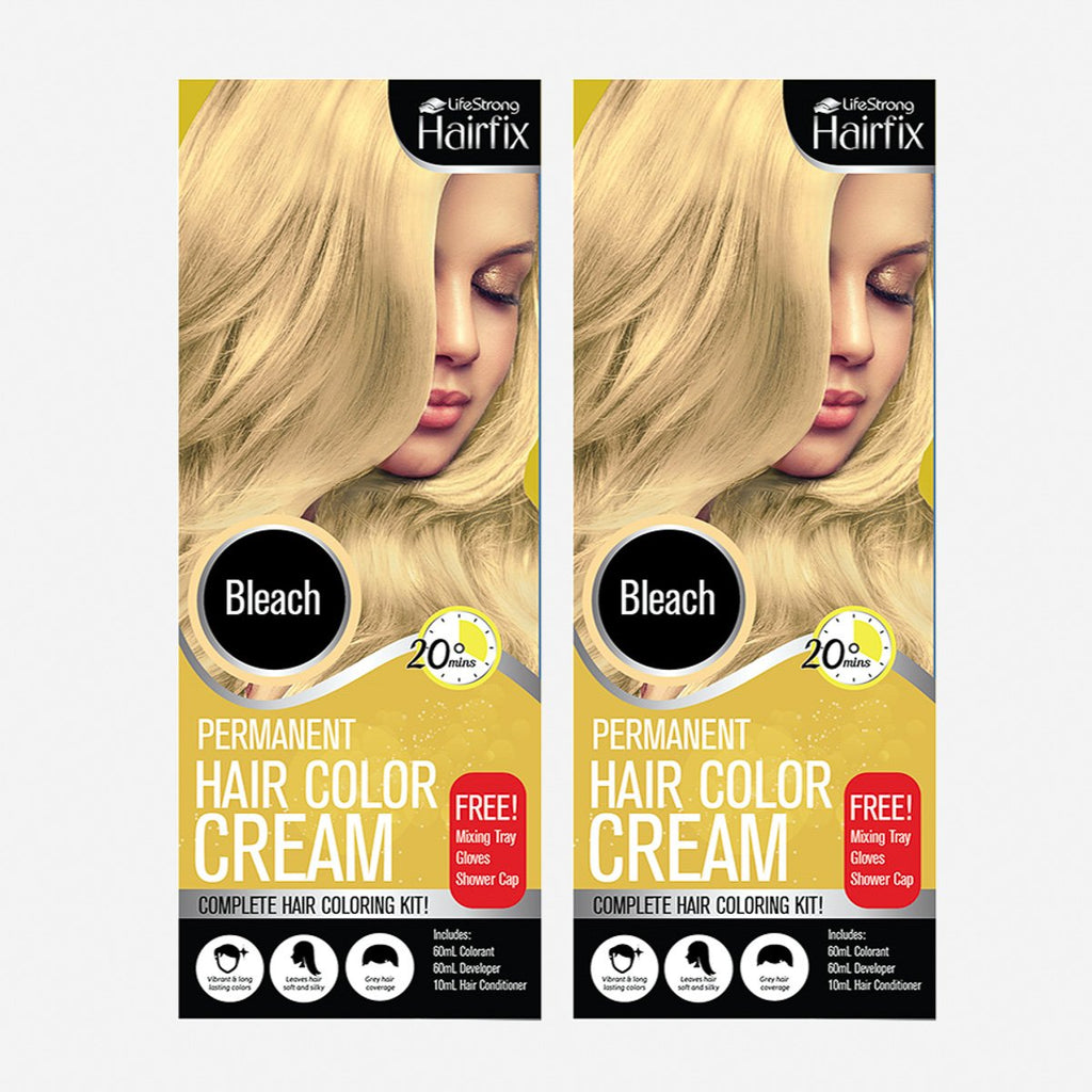 Hairfix Buy 1 Take 1 Permanent Hair Color Cream Kit 120ml Bleach
