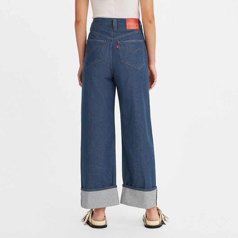 Levi's Red Women's High loose Cuffed Jeans