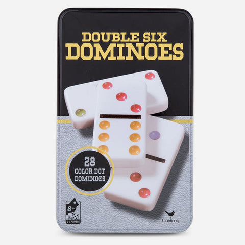 Cardinal Games Double 6 Domino Color In Tin