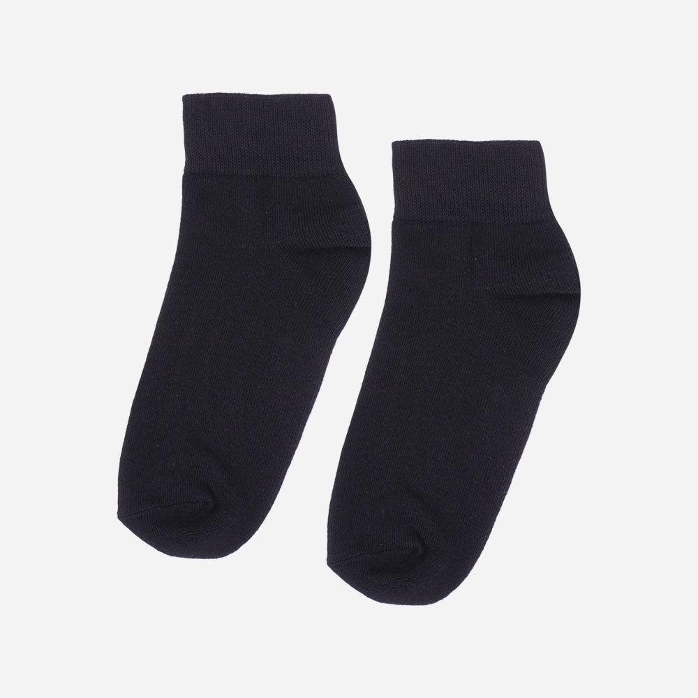 Darlington Ladies Plain Socks Cotton Black