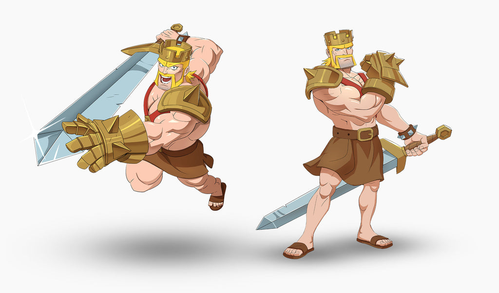 Anime Barbarian King Skin - August Gold Pass!