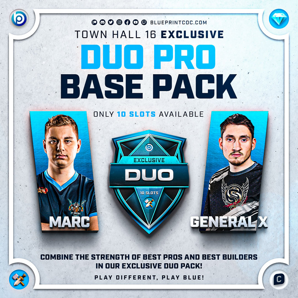 NEW TH16 Exclusive Duo Pro Base Pack at Blueprint CoC