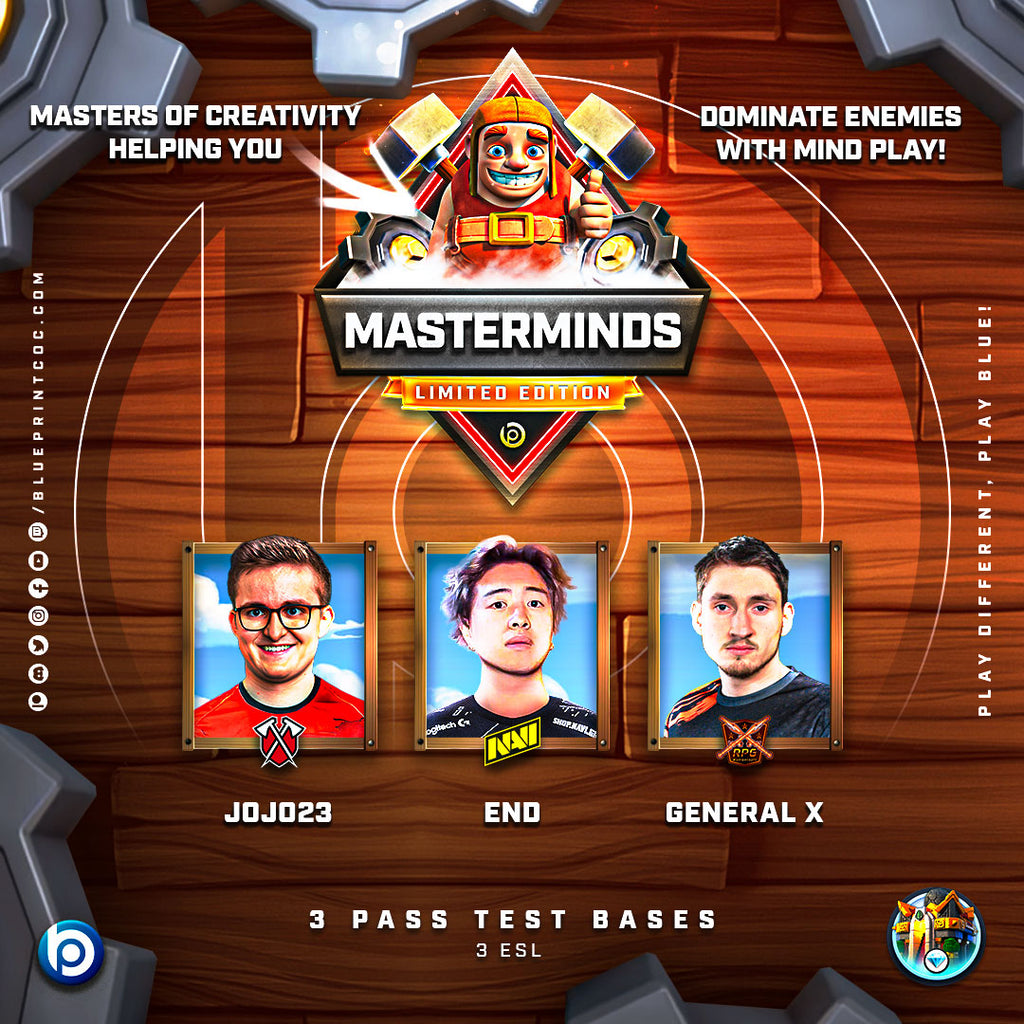 TH16 Masterminds Base pack Limited Edition - by BlueprintCoC