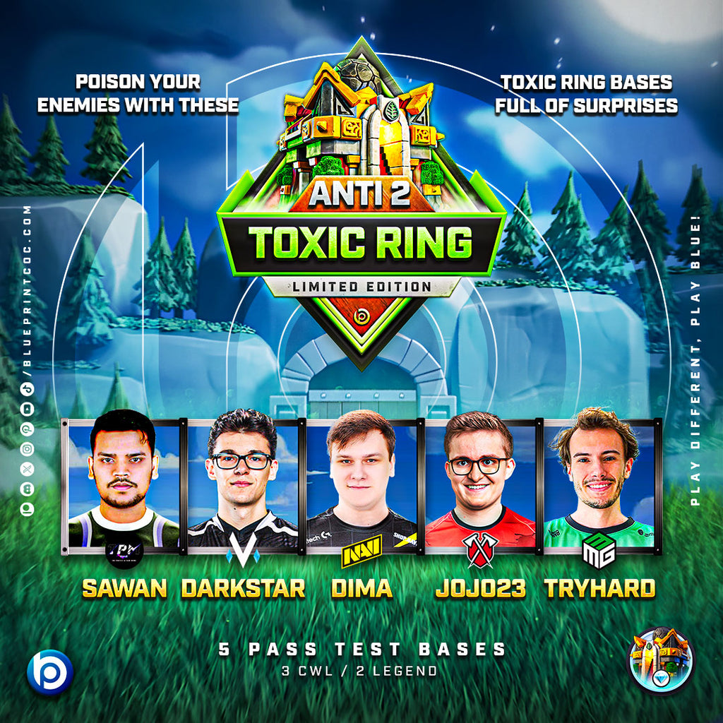 TH16 Anti 2 Toxic Ring Base pack Limited Edition - by BlueprintCoC