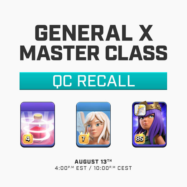 BLUEPRINT COC ⚔️ MASTER CLASSES General X