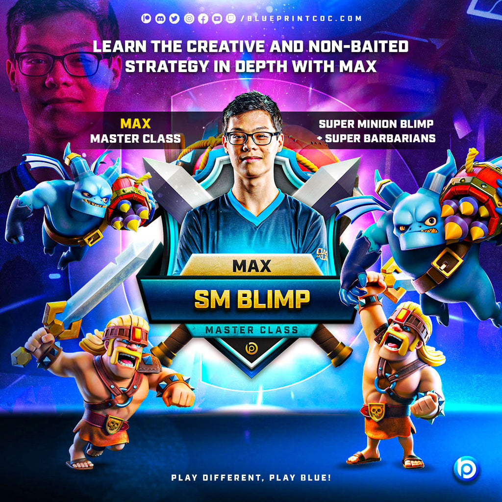 Max Master Class ⚔️ Super Minion Blimp - By BlueprintCoC