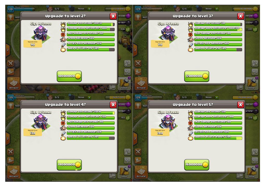 Clash of Clans TH15 upgrades