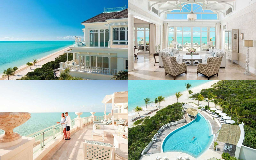 A collage of images of the Shore Club