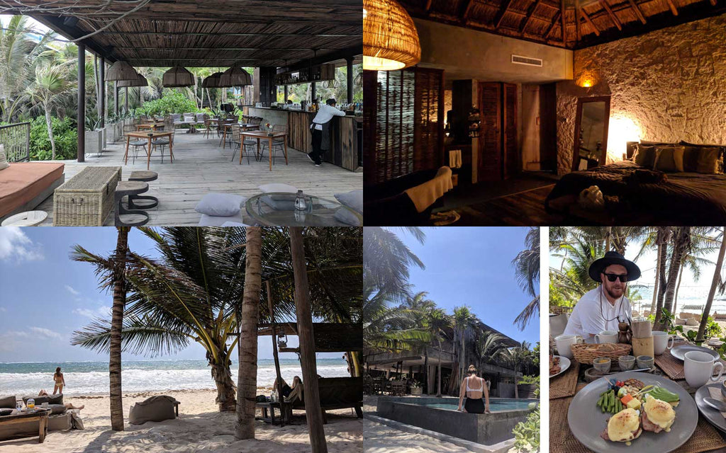 Collage of images from the BeTulum website
