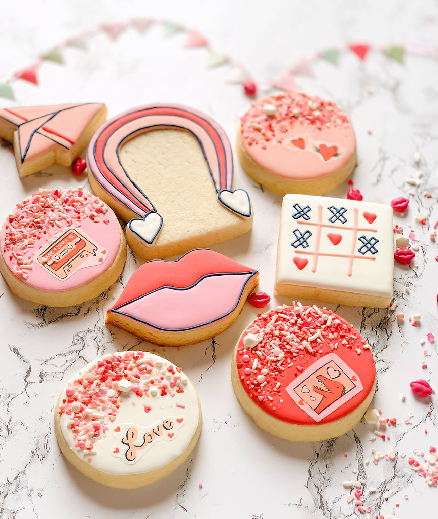 PS I Love You Valentine Treats Using Stickies™ Edible Stickers | www.bakerspartyshop.com