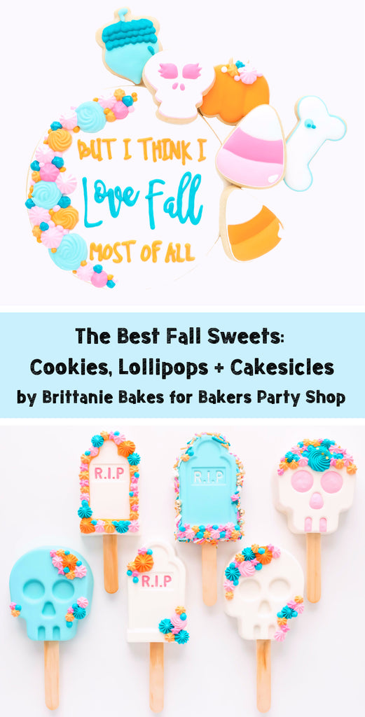 Best Fall Sweets: Cookies, Lollipops + Cakesicles at Bakers Party Shop | www.bakerspartyshop.com