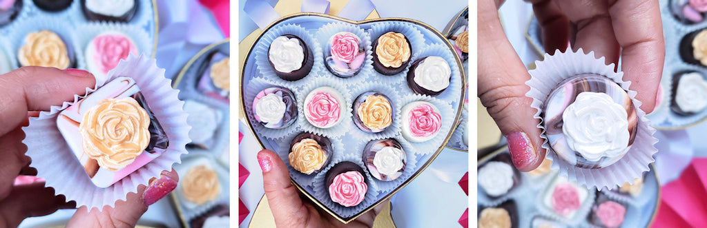 Valentine's Day 3 Part Mold Bakeware DIY Heart Chocolate Smash Box