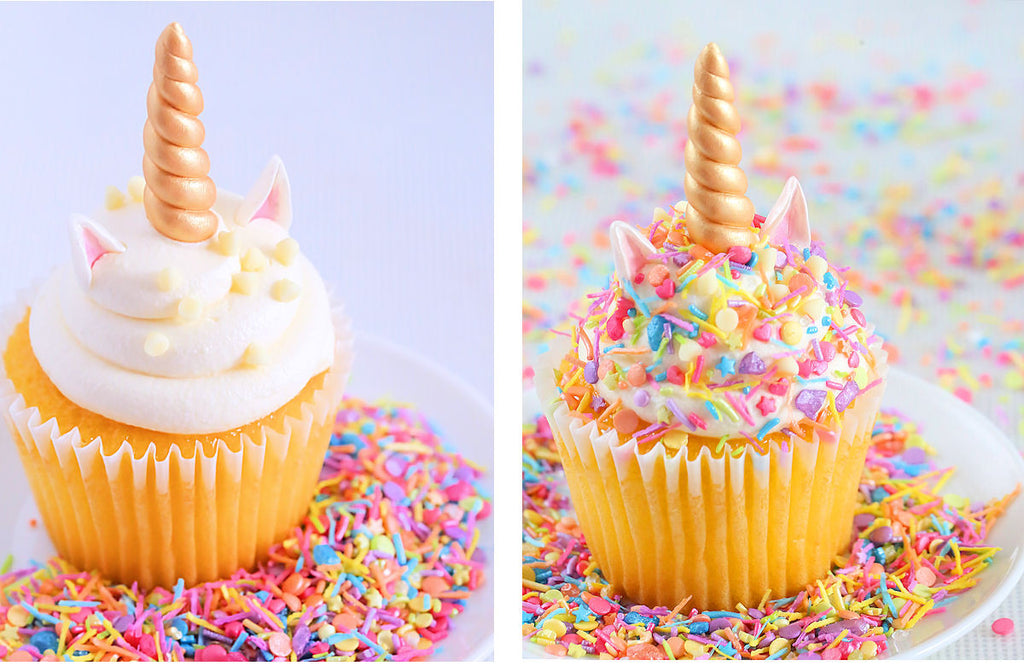 Unicorn Horn Fondant Toppers | www.bakerspartyshop.com