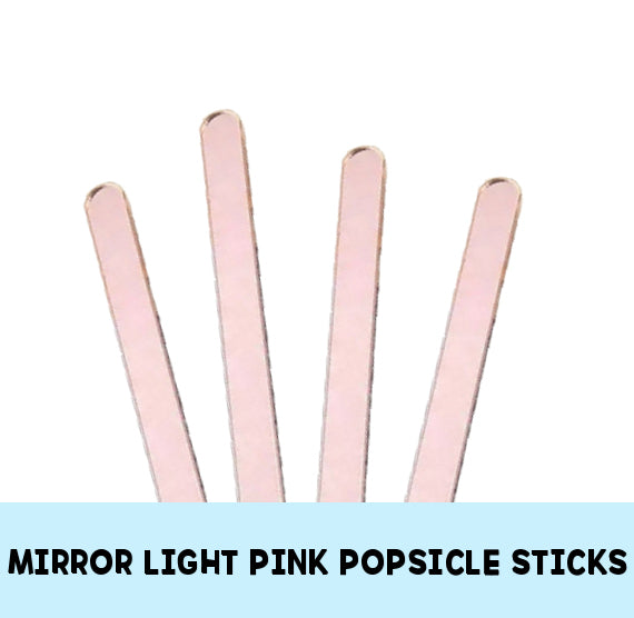 Acrylic Popsicle Sticks: Pink