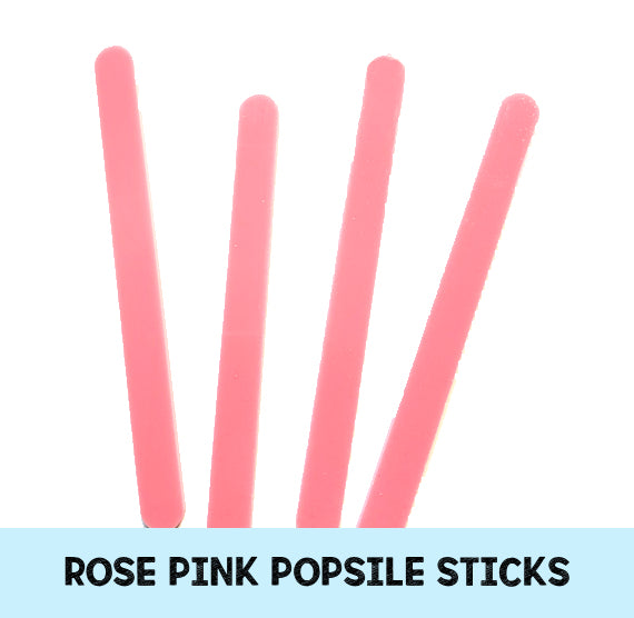 Shop Pink Popsicle Sticks: Acrylic Pink Cakesicle Sticks 12 Count –  Sprinkle Bee Sweet