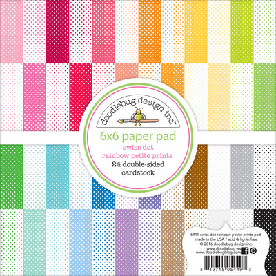 Swiss Dot Rainbow Paper Pad | www.bakerspartyshop.com