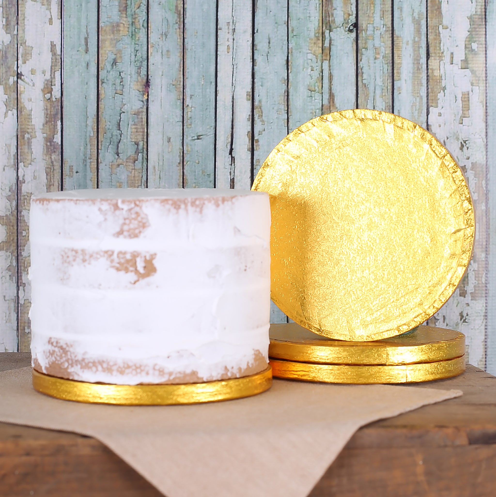 Shop 6 Inch Cake Boards Thick Gold Cake Drums At Bakers Party Shop