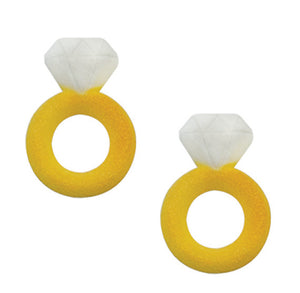 Diamond Ring Sugar Toppers | www.bakerspartyshop.com