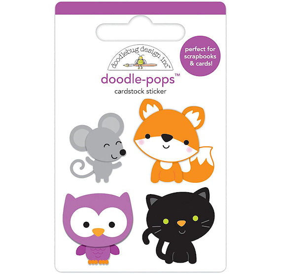 Doodle-Pops Halloween Animals Stickers | www.sprinklebeesweet.com