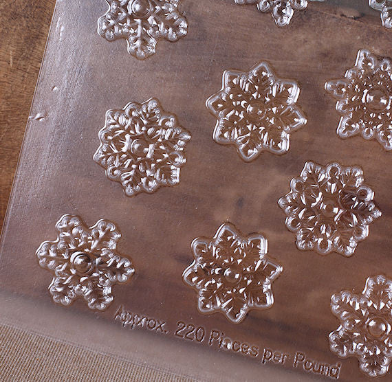 Mini Snowflake Chocolate Mold, Christmas Candy Mold, Snowflake