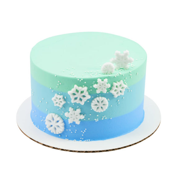 Snowflake Cake Toppers, Glitter Snowflake Toppers, Frozen Cake