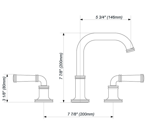 Franz Viegener FV207/K3 Classic Widespread Faucet – EDELMAN HOME