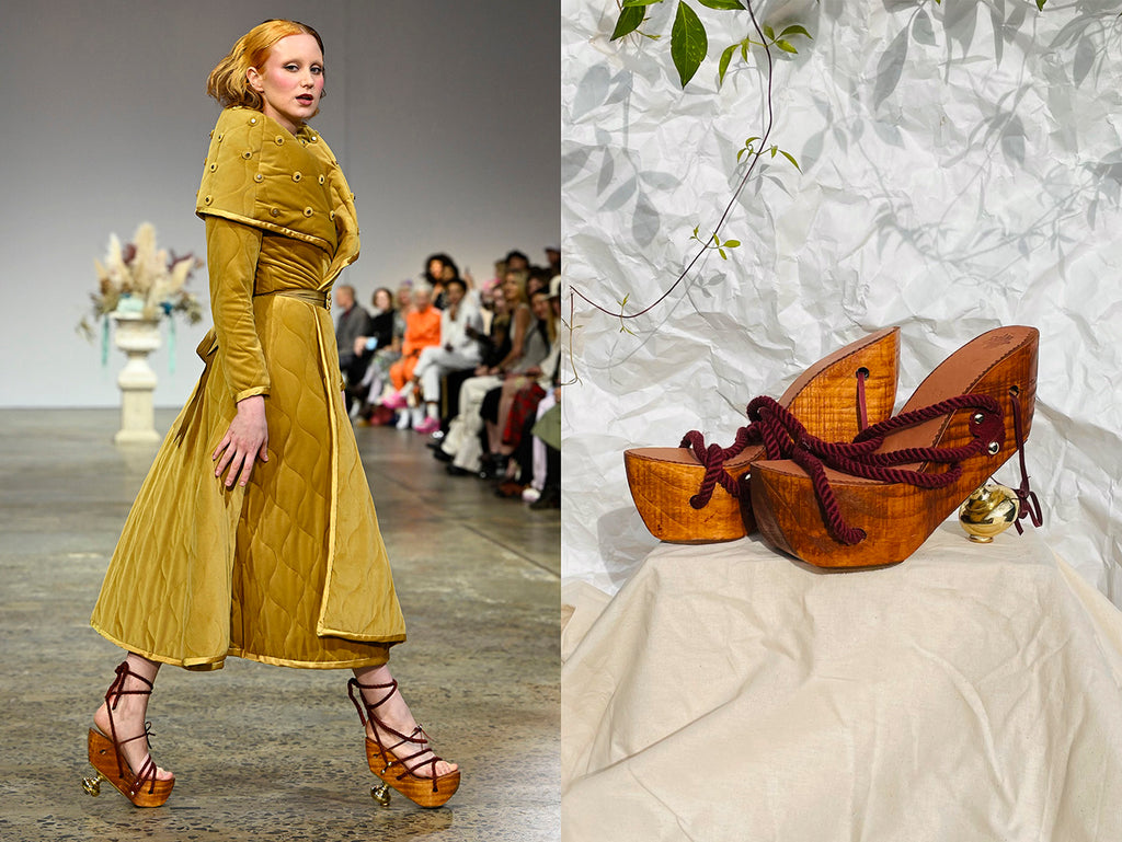 handmade shoes melbourne sydney australian fashion week runway 2022 shoemaker luxury designer custom bespoke