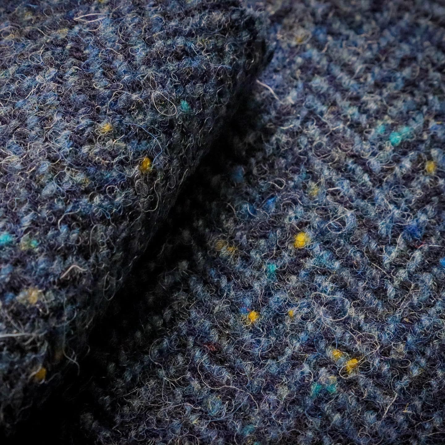 Blue Donegal Tweed - Made in Hebrides