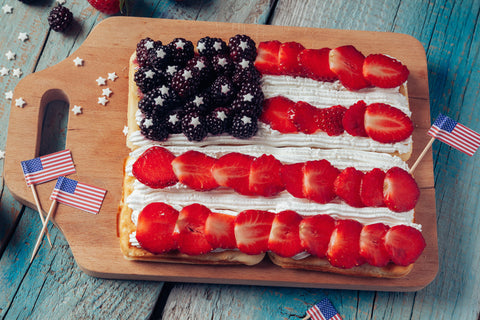 July 4th baked cake.