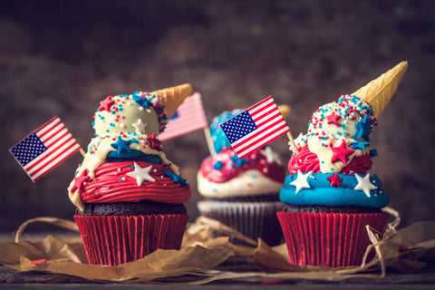 July 4th cupcakes.