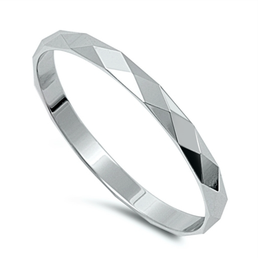 Sterling Silver Ring 3mm Band In Sizes G-Z (G) : : Fashion