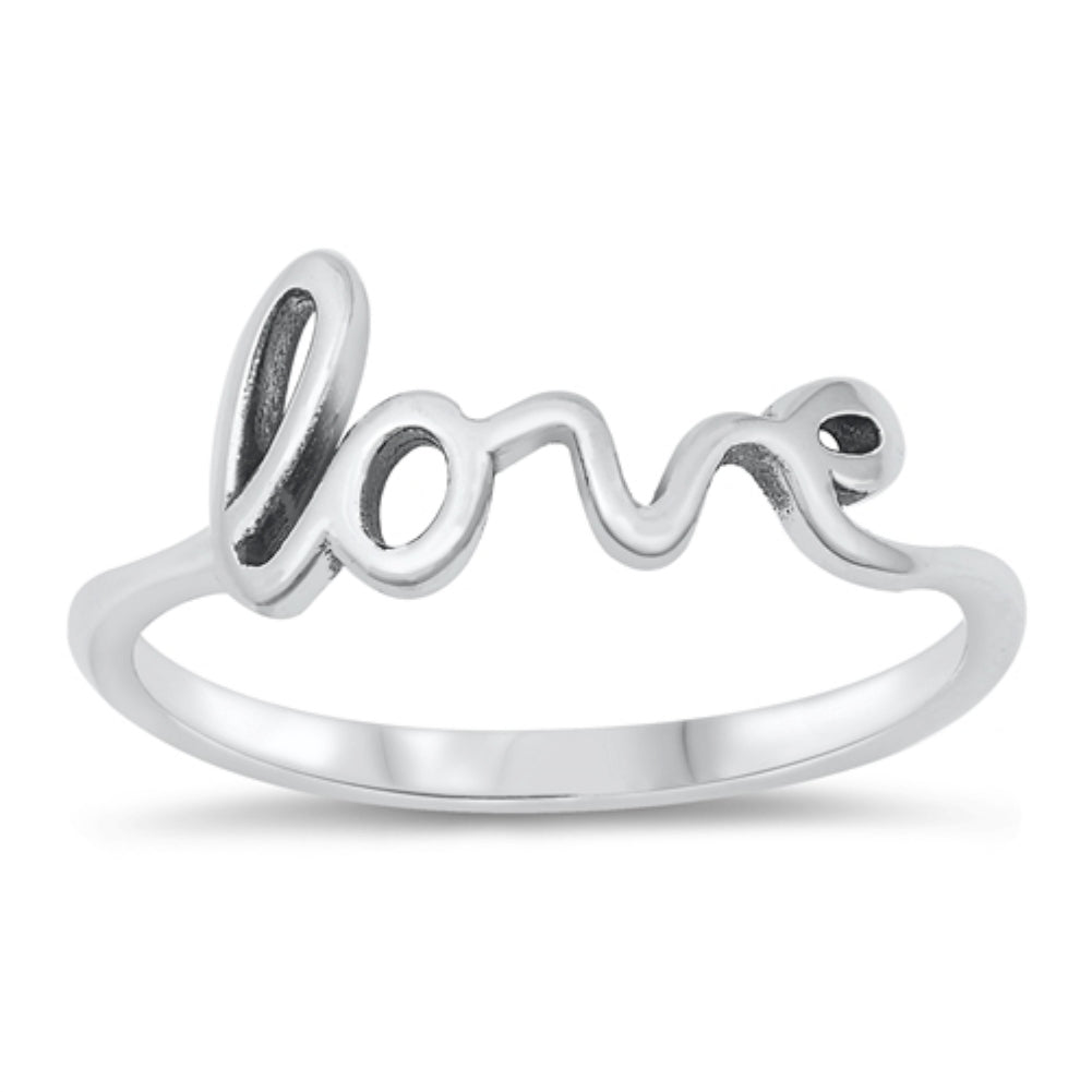 Silver Heart Ring with Name on it - Custom Rings by Talisa Jewelry