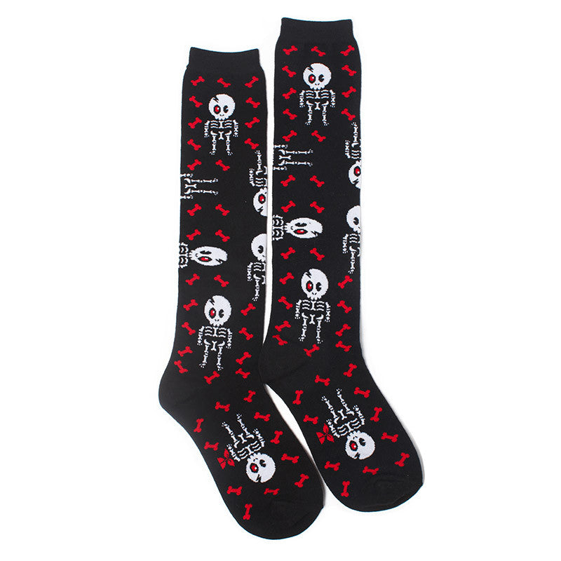 Skeleton Terminator - Knee Highs – Sock Garden