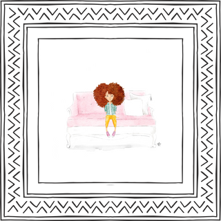Customize your child's illustration with features as unique as your little girl