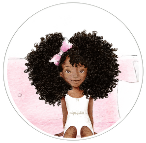 Customizable Little Brown Fro Girl