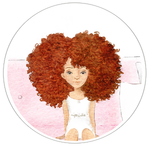 Customizable Ginger Curly Girl