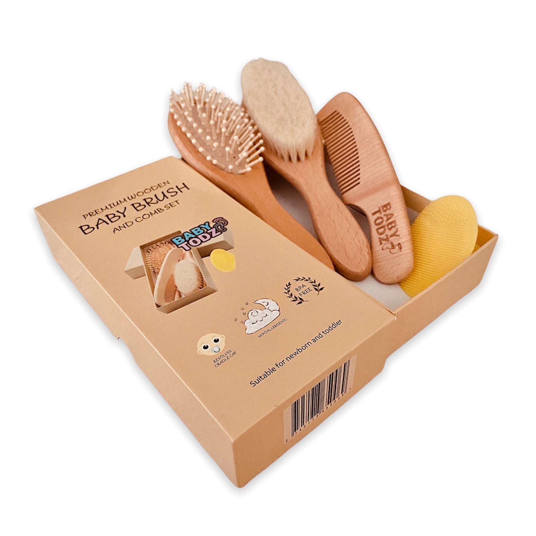 Premium Baby Hair Brush Set BabyTodz