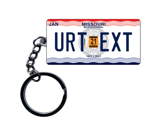 PlateGameUSA Louisiana 'La' License Plate Custom Keychain