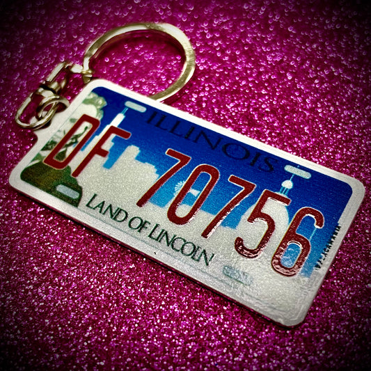 louisiana license plate keychain