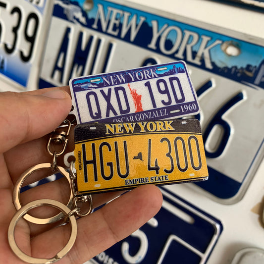 Custom Vehicle Registration Plate Keyring New York License -   Number  plate, Personalized license plates, Perfect valentines gift